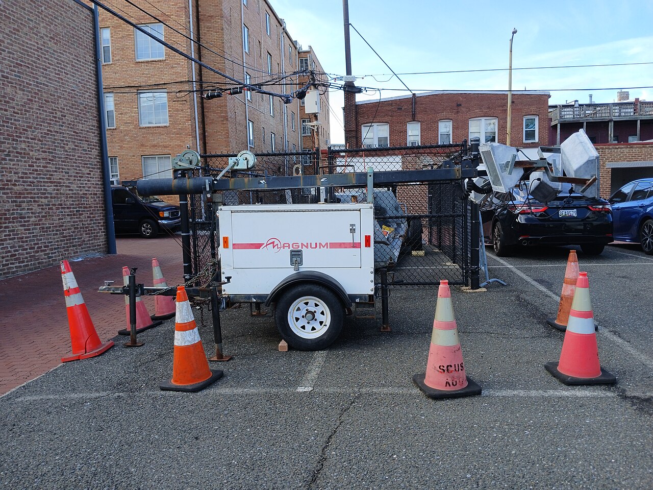 6-head mobile light towers